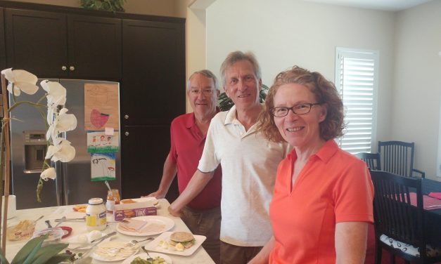 Visiting friends of  old – Mark and Elaine
